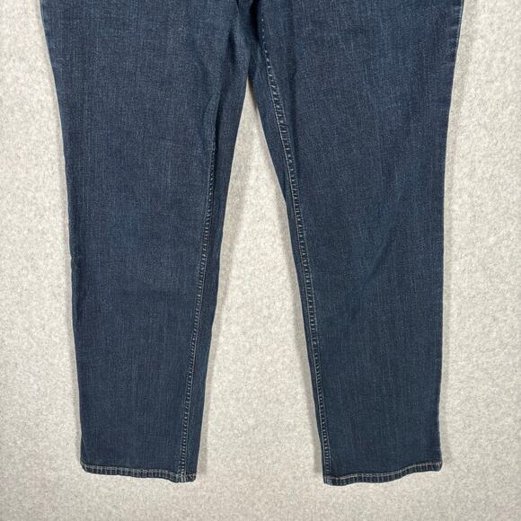 Levis Signature Jeans Womens 14 Mid Rise Straight Stretch Dark Wash Classic - Picture 3 of 11